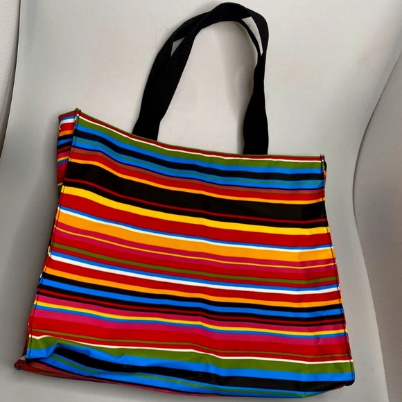 Summer Living Handbags - Summer Living TM- Multicolor Striped Beach Tote Purse Nice!